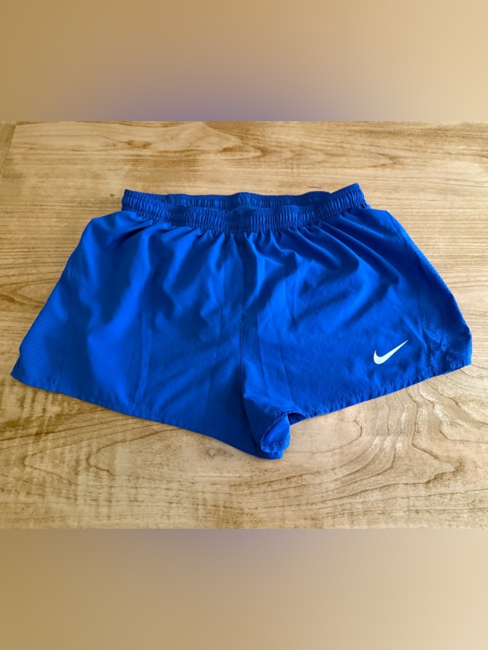 Nike Royal Blue Athletic Shorts with White Swoosh